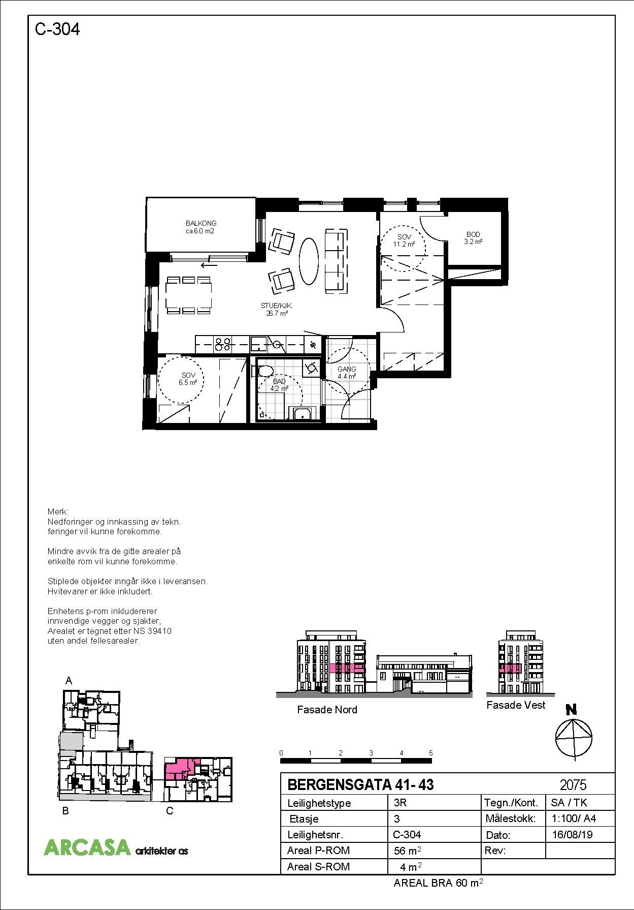 Plantegning Galleribilde