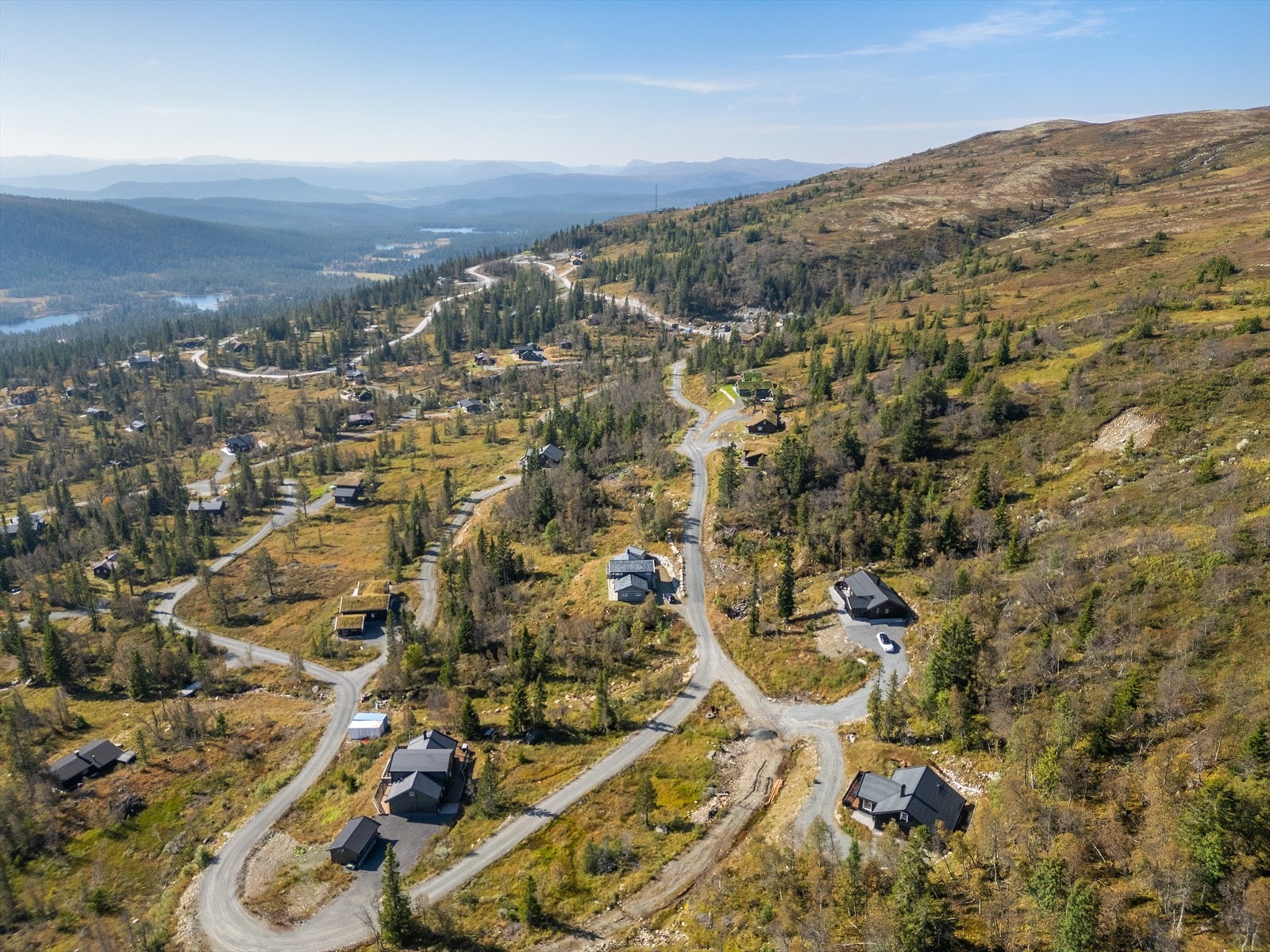 Hytta har fin intern beliggenhet Galleribilde