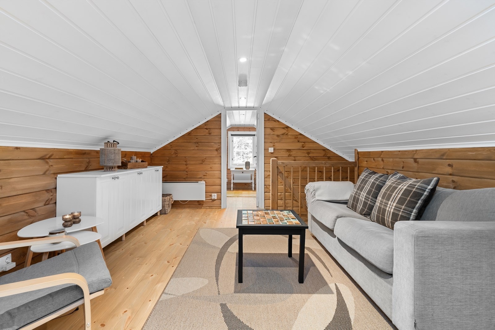 Loftstue. Her er det mulighet å sette inn sovesofa for ekstra soveplasser. Galleribilde