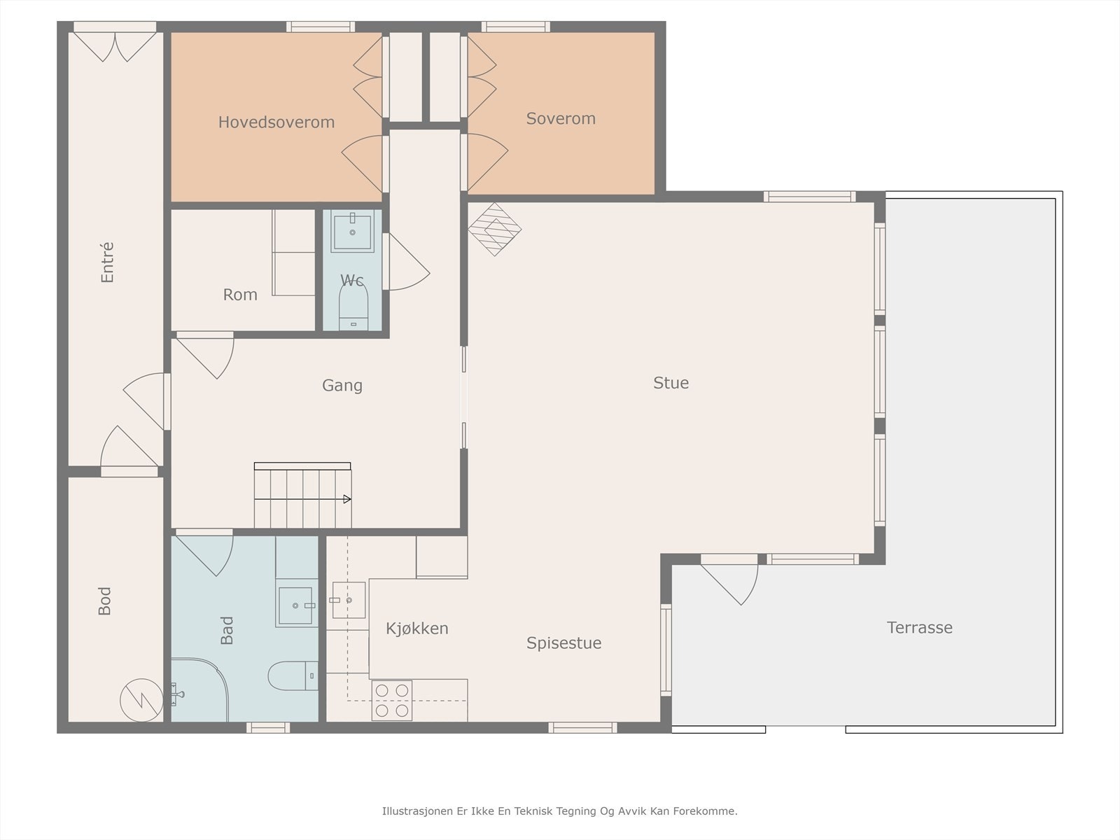 Plantegning 1.etasje. Galleribilde