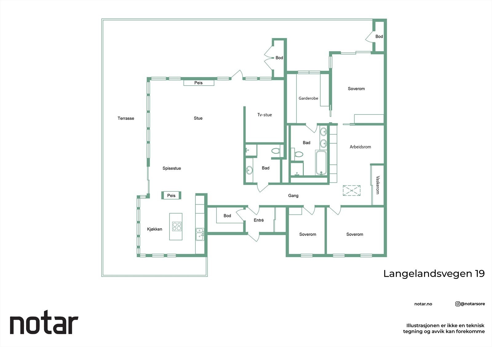 Plantegning Galleribilde