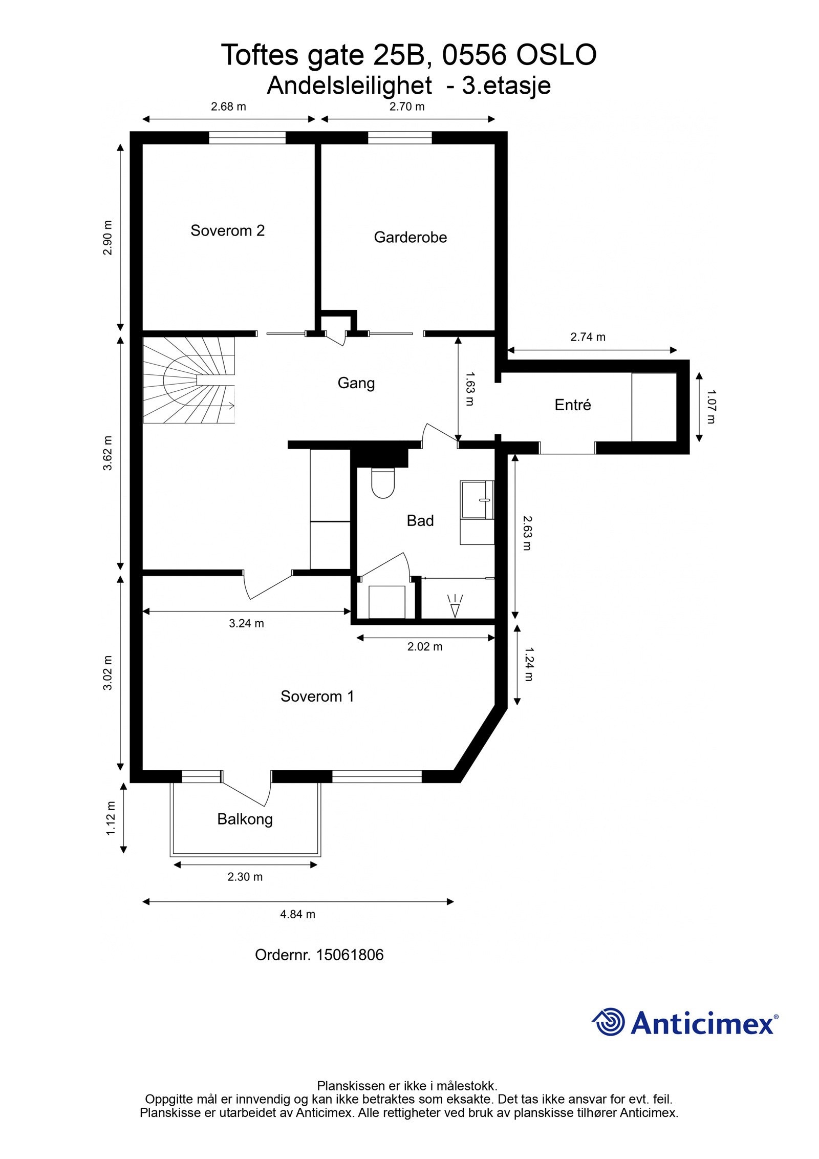 Planskisse 3.etg. Galleribilde