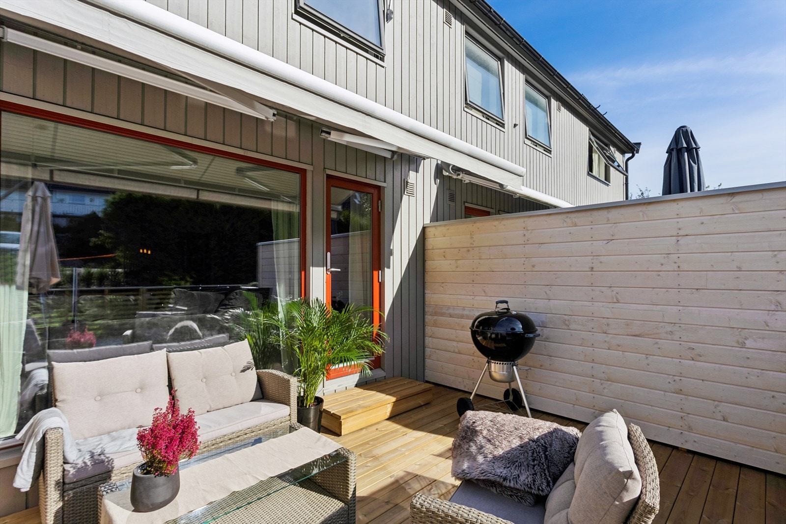 Her har en god plass for utemøblement Galleribilde