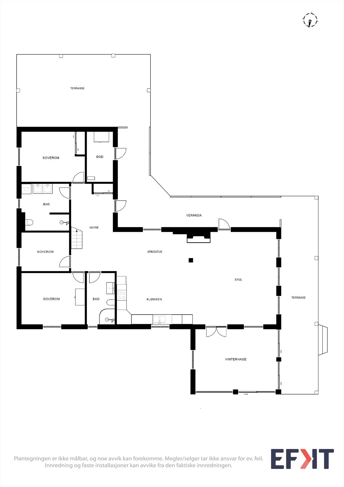 Plantegning 1. etg. Galleribilde