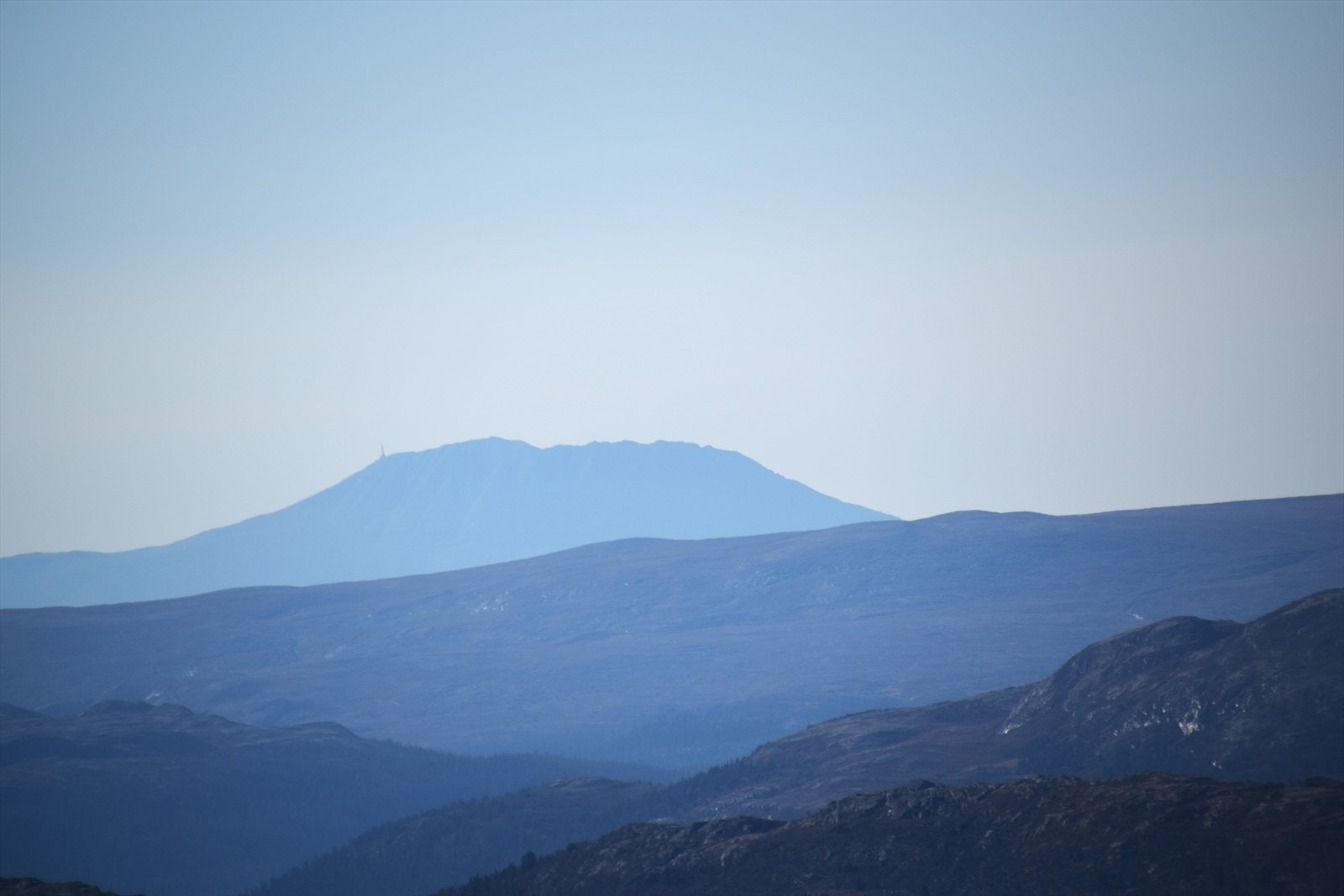 Utsikt til Gaustatoppen fra Hallingnatten Galleribilde