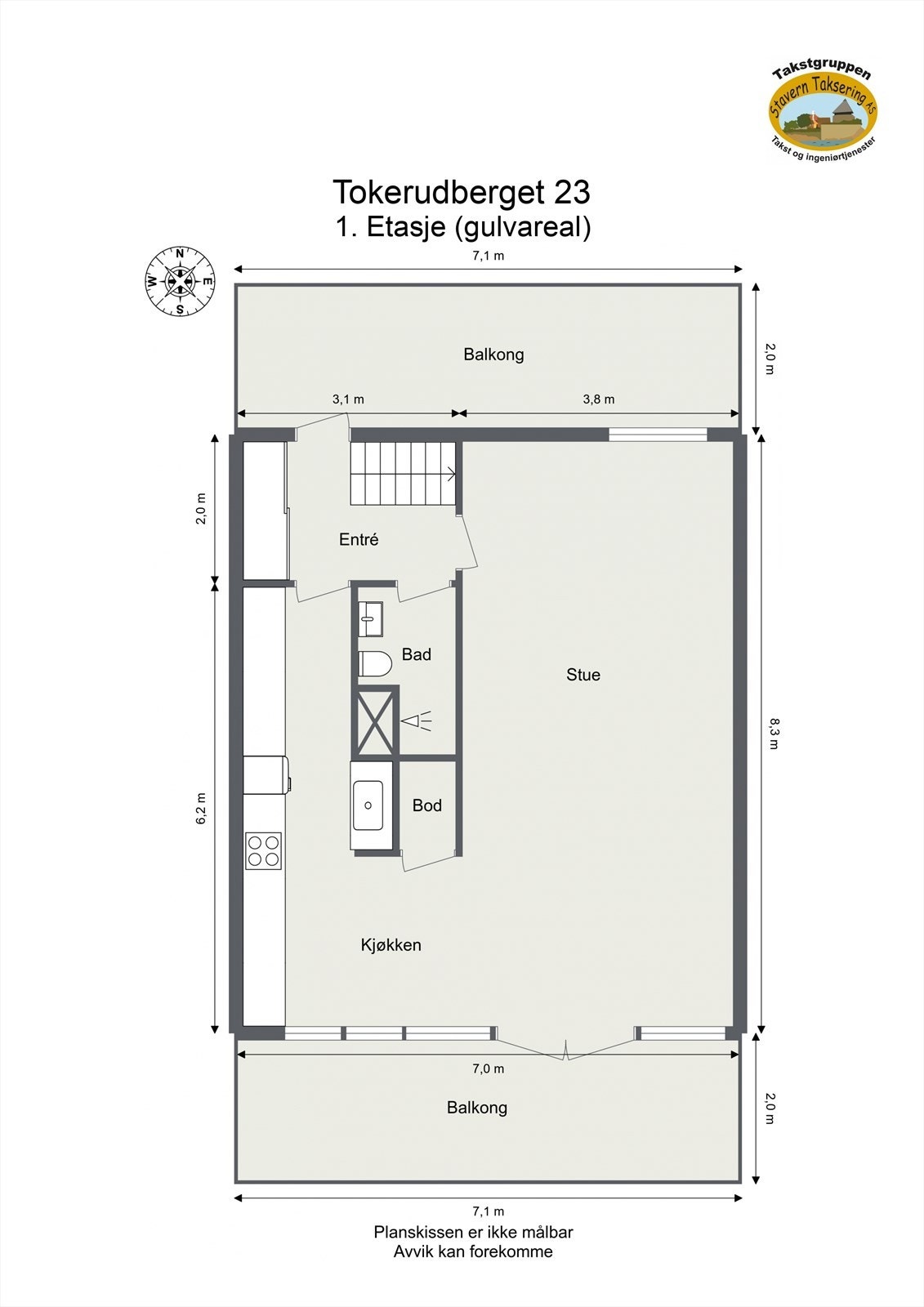 Planskisse 4. etasje Galleribilde
