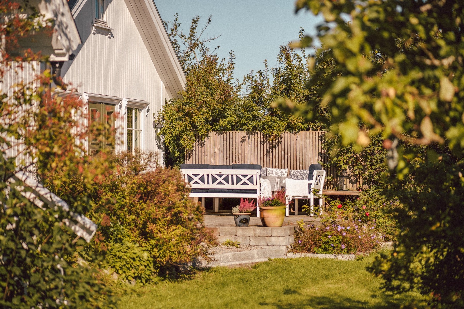 Den store hagen har mange sosiale soner. Galleribilde
