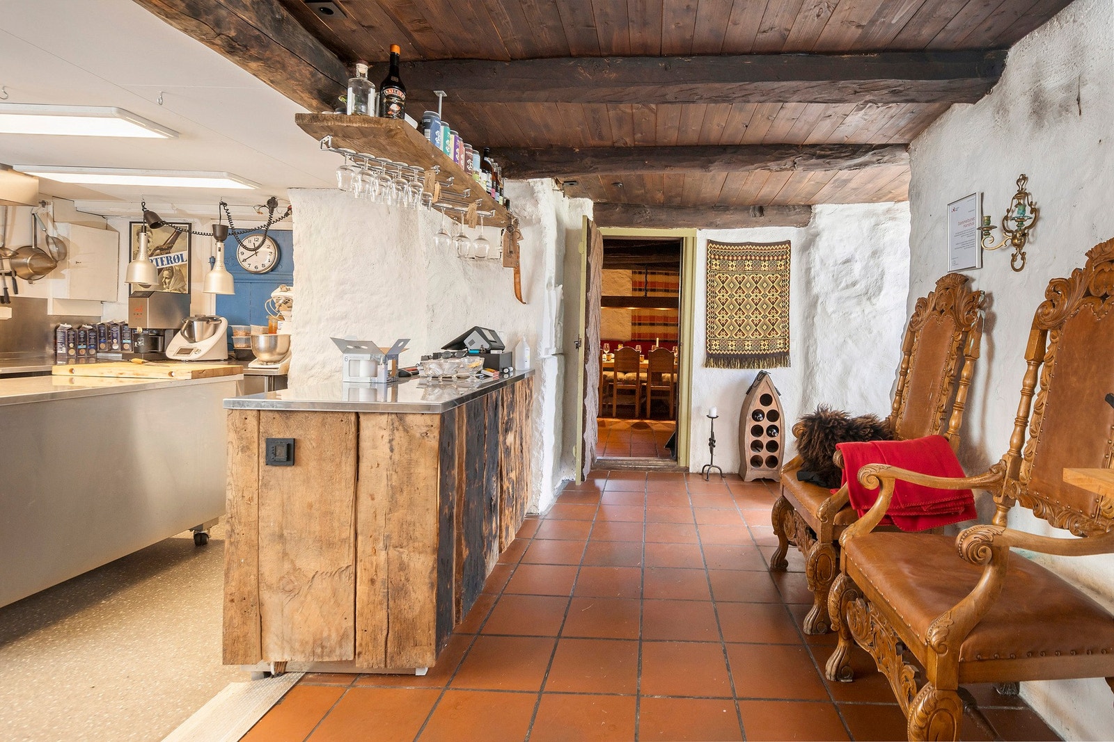 Kjøkken i Steinfjøset. Satt inn i 2018 Galleribilde