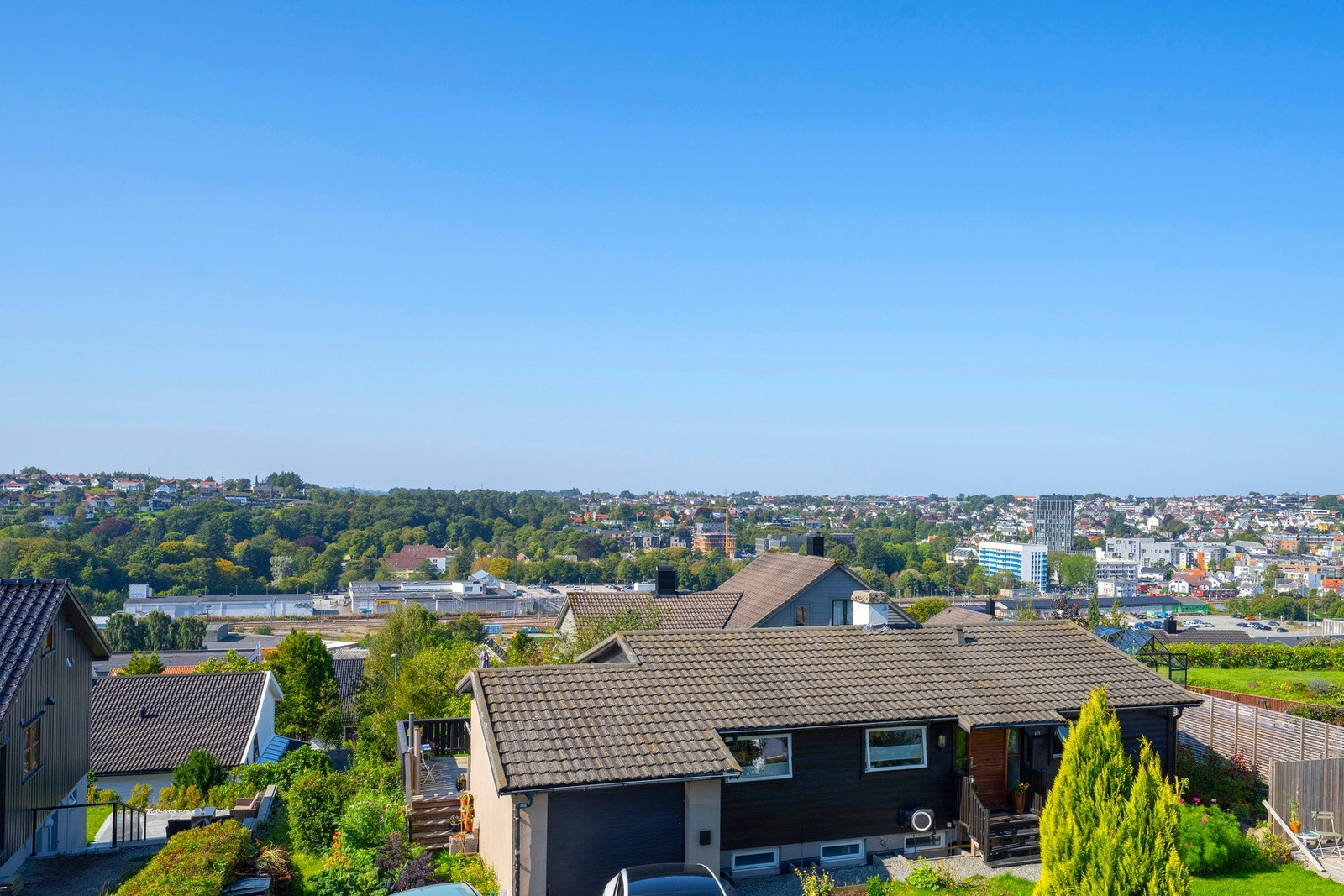Fantastisk fin utsikt fra loftstuen. Galleribilde