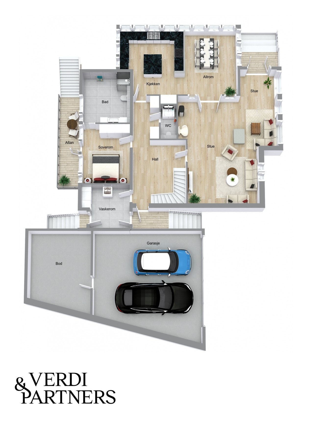 1.etg. Plantegning kan avvike fra de faktiske forhold. Galleribilde