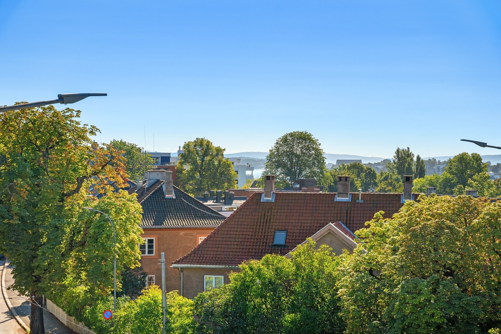 Utsikt fra takterrassen mot Bygdøy og Frognerkilen Galleribilde