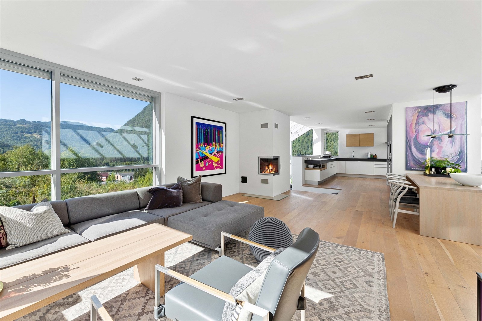 Nyere, arkitekttegnet enebolig med særpreg og stilfulle, praktiske og moderne løsninger. Galleribilde