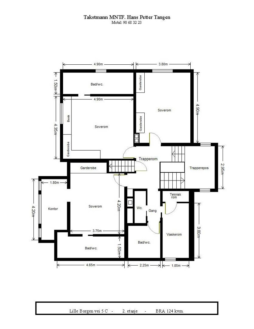 Plantegning 2. etasje Galleribilde