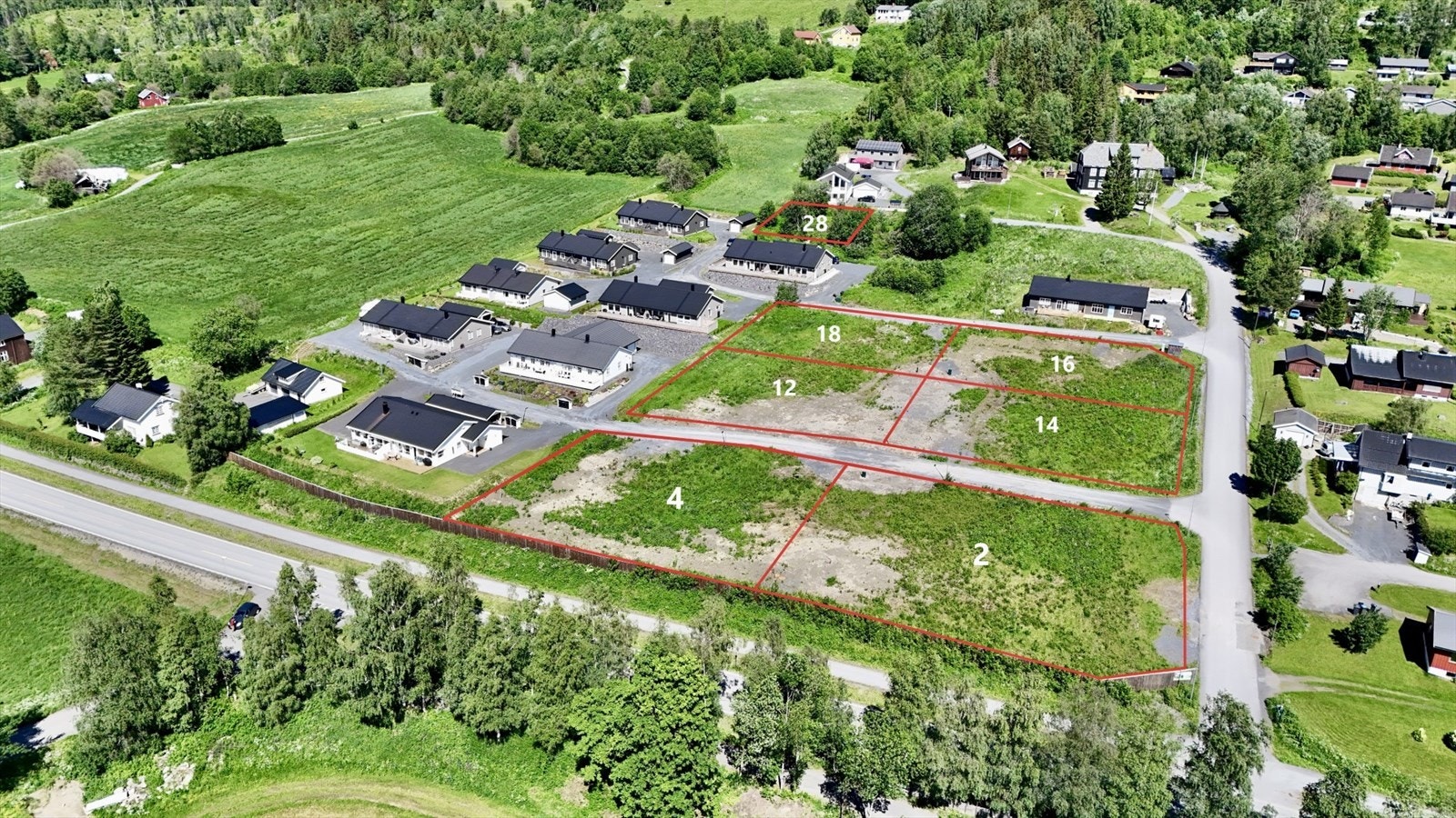 Tomter regulert for tomannsbolig selges nå i Veistensgutua av Gausdal kommune Galleribilde