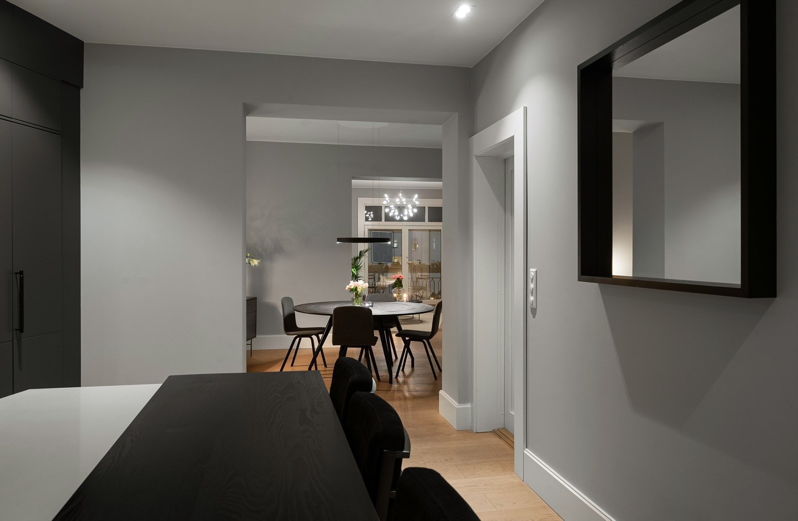 Leiligheten er utført med klassisk "stue på stue". Galleribilde