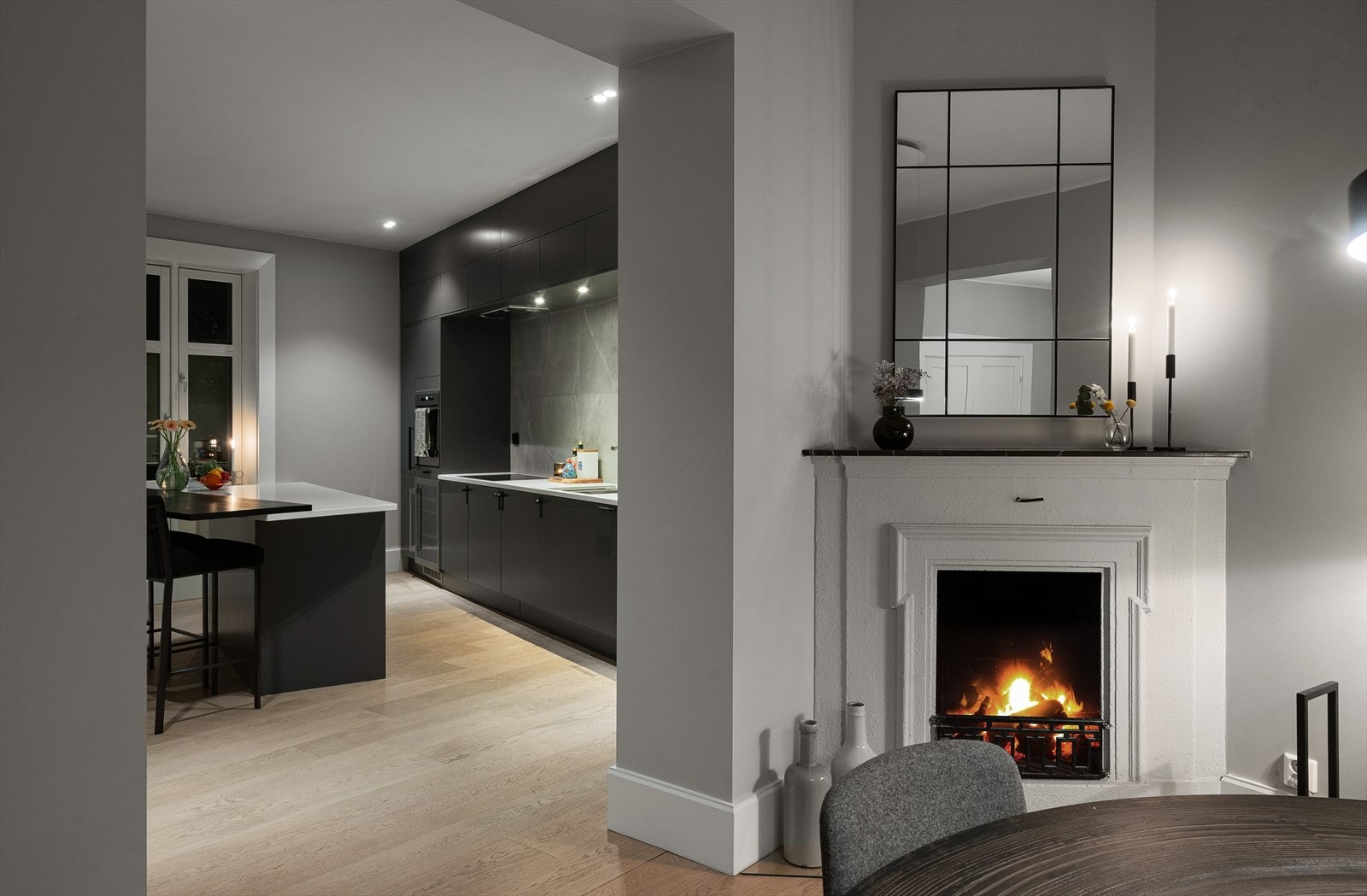 Murt peis som setter stemningen. Galleribilde