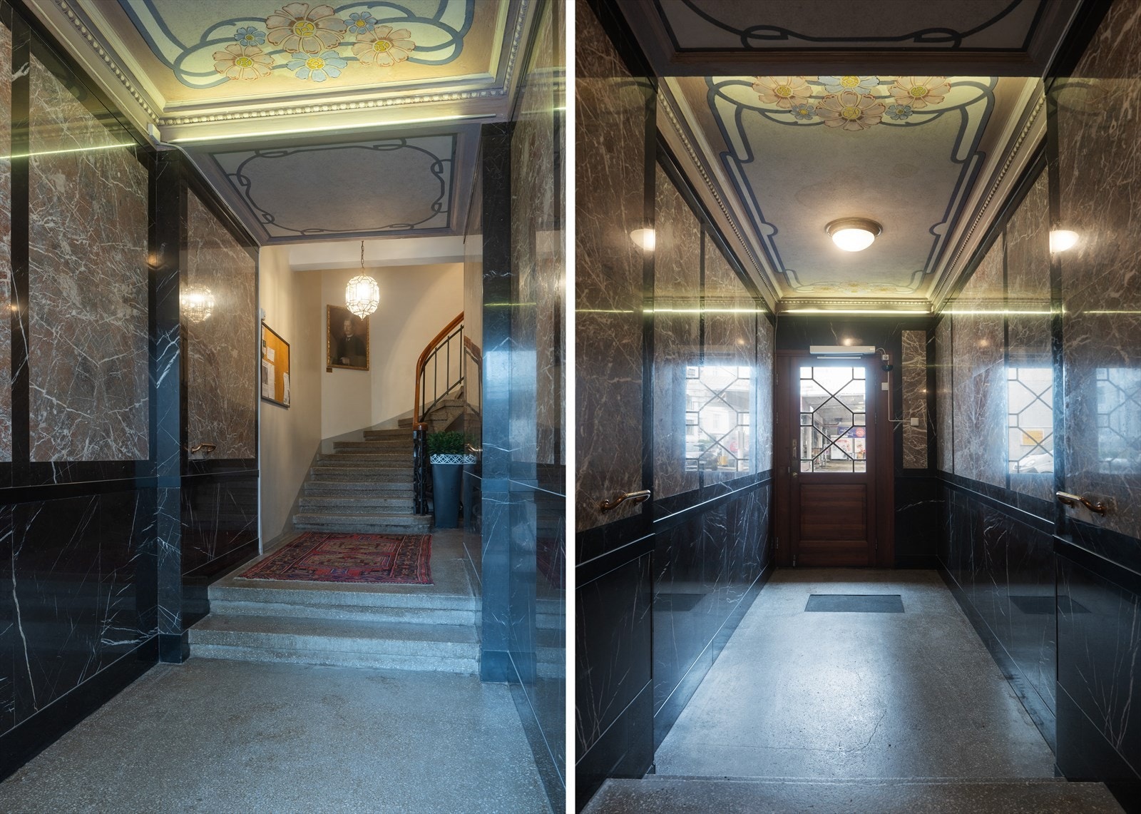 Representativ og klassisk oppgang. Galleribilde