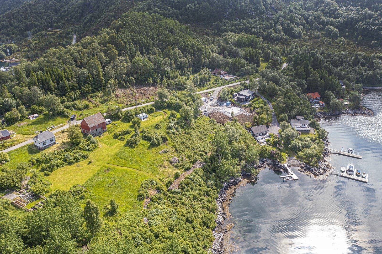 Oversiktsbilde, tomtene er byggeklare siste kvartal 2024 Galleribilde