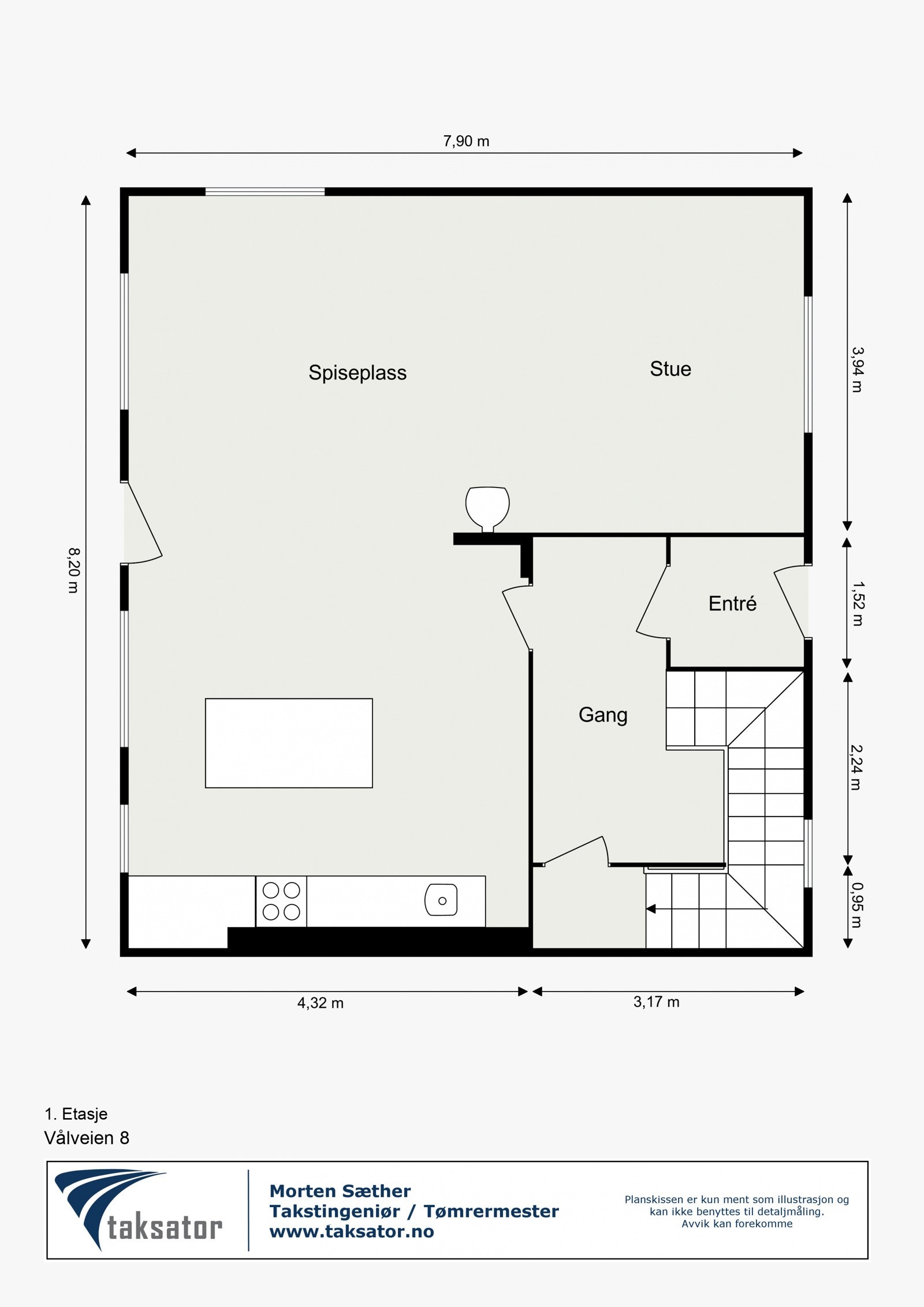 Plantegning - 1. etasje Galleribilde