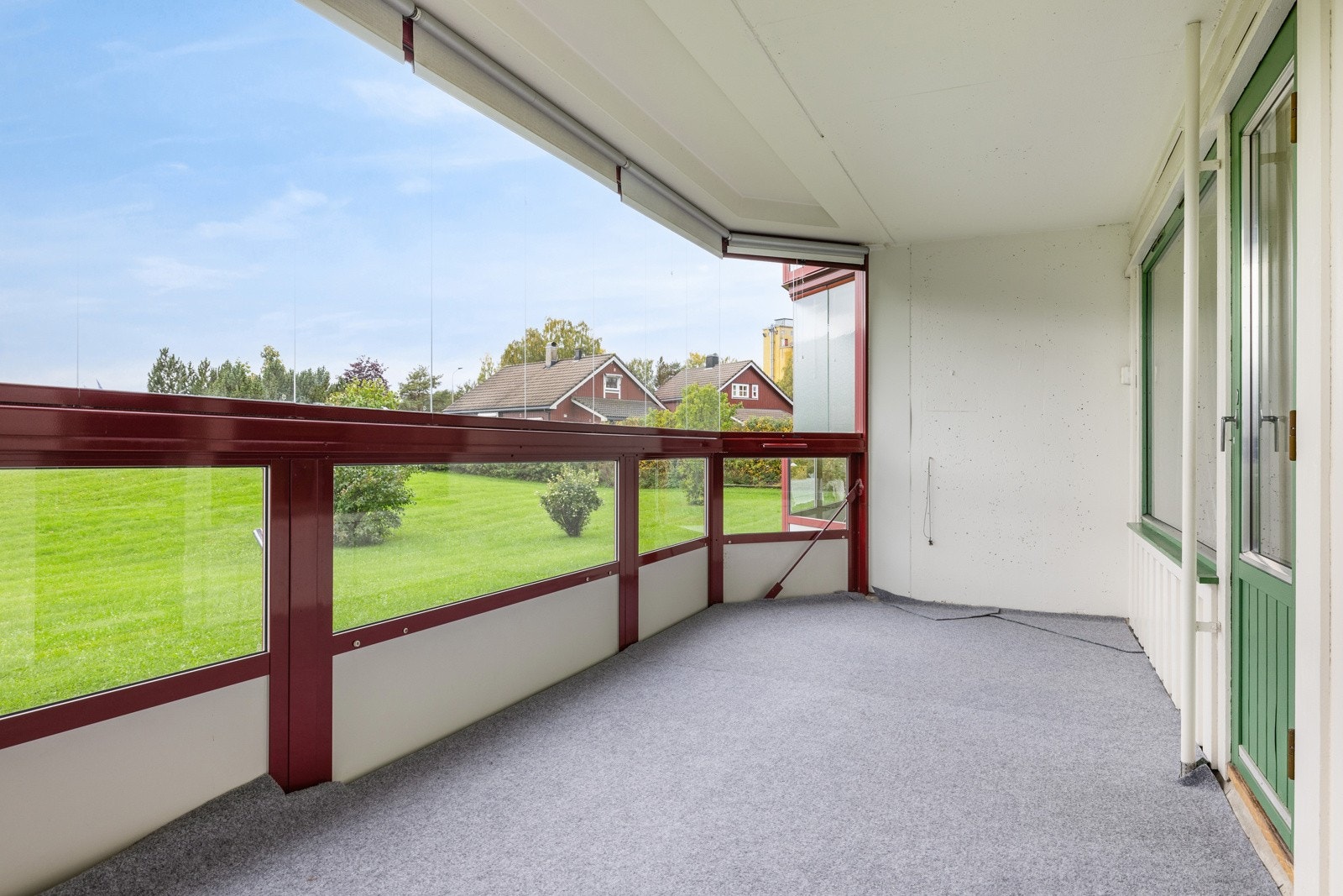 Innglasset balkong Galleribilde
