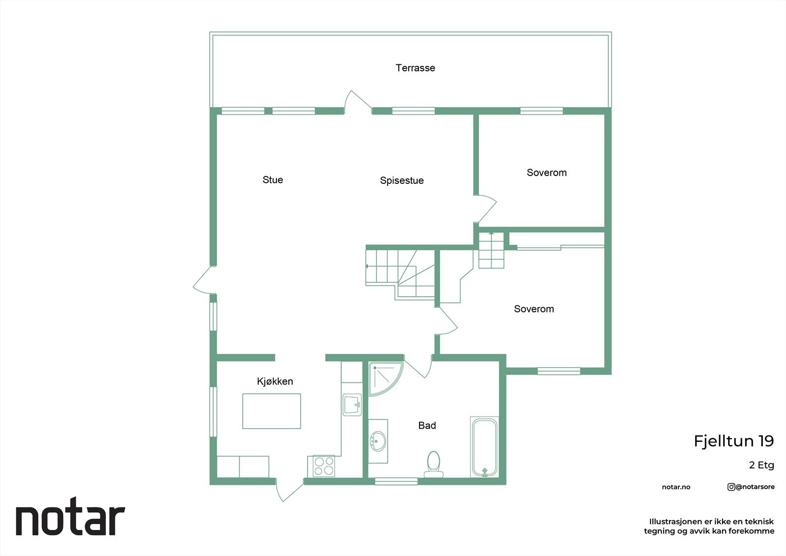 Planskisse av etasjen Galleribilde