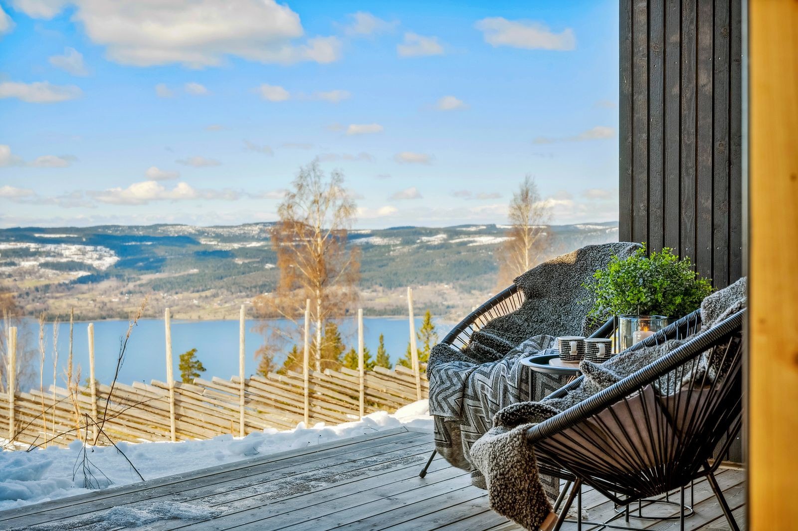 Nydelig ustikt fra terrassen. Galleribilde