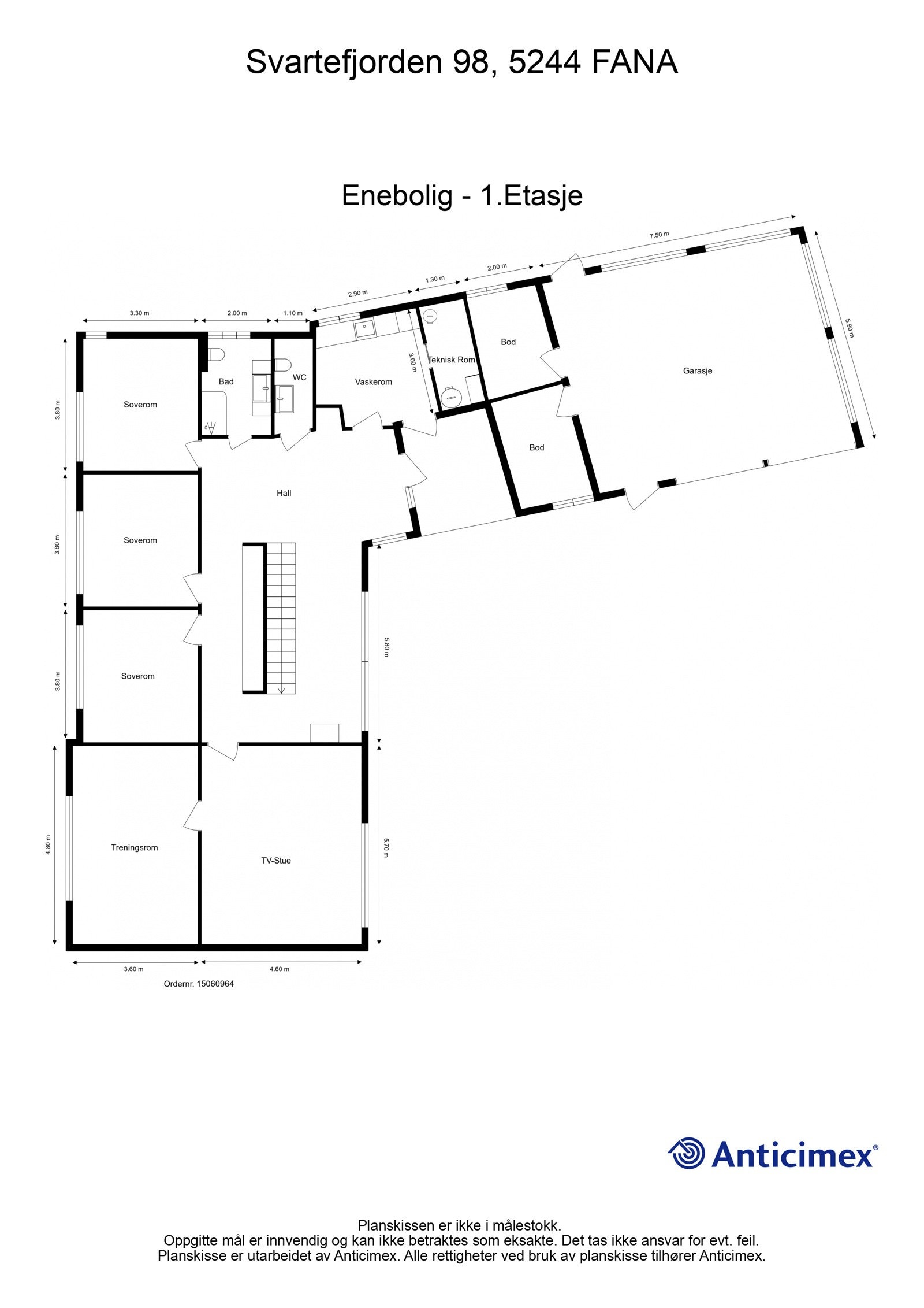 Planskisse 1. etasje (det tas forbehold om feil/avvik). Galleribilde