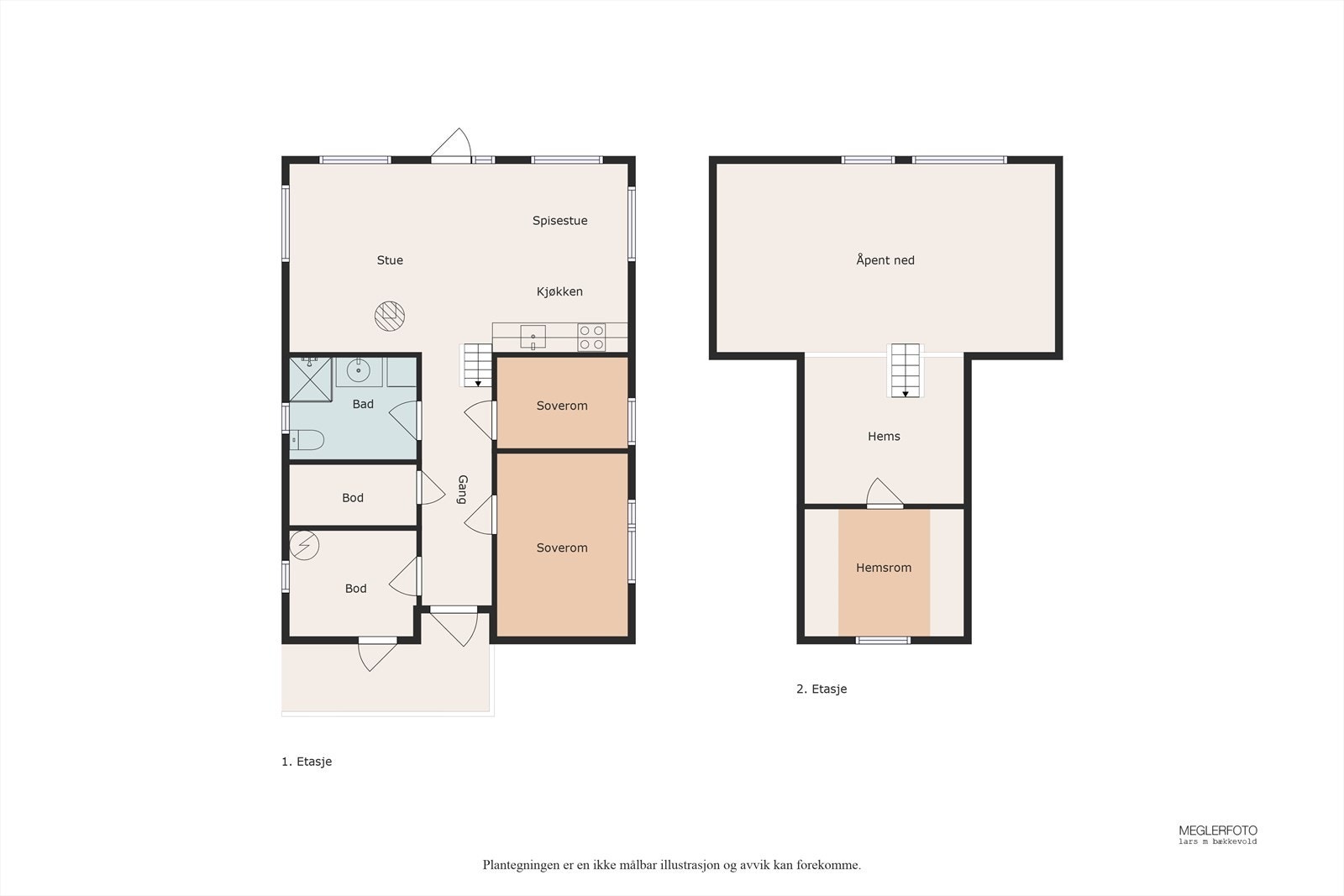 Planskisse over Sjusjøen-Brøttum 3357. Galleribilde