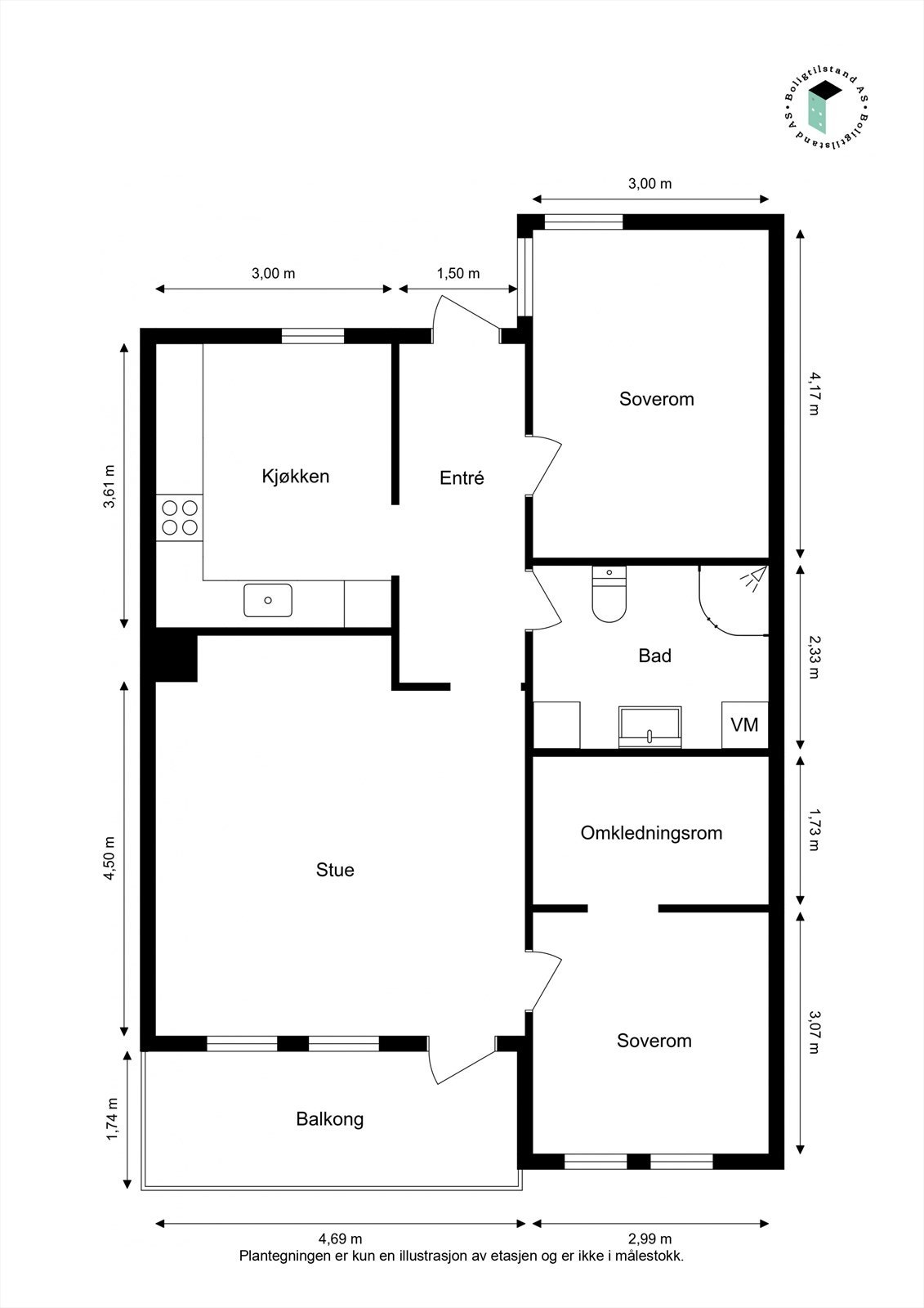 Plantegning Galleribilde