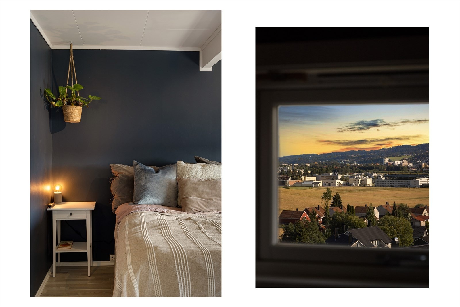 Store vinduer sørger for rikt, naturlig lysinnslipp, og på det ene soverommet kan man våkne opp til langstrakt, fin utsikt. Galleribilde