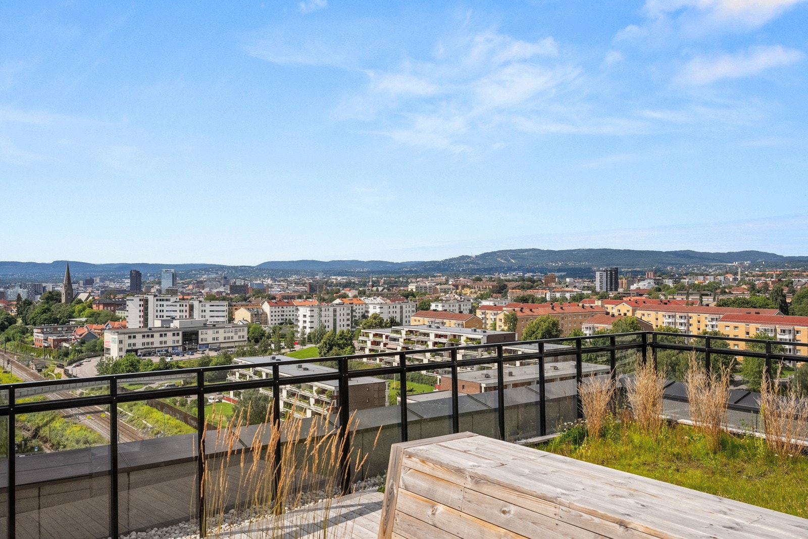 Felles takterrasse i bygget med 360 graders utsikt over Oslo! Galleribilde