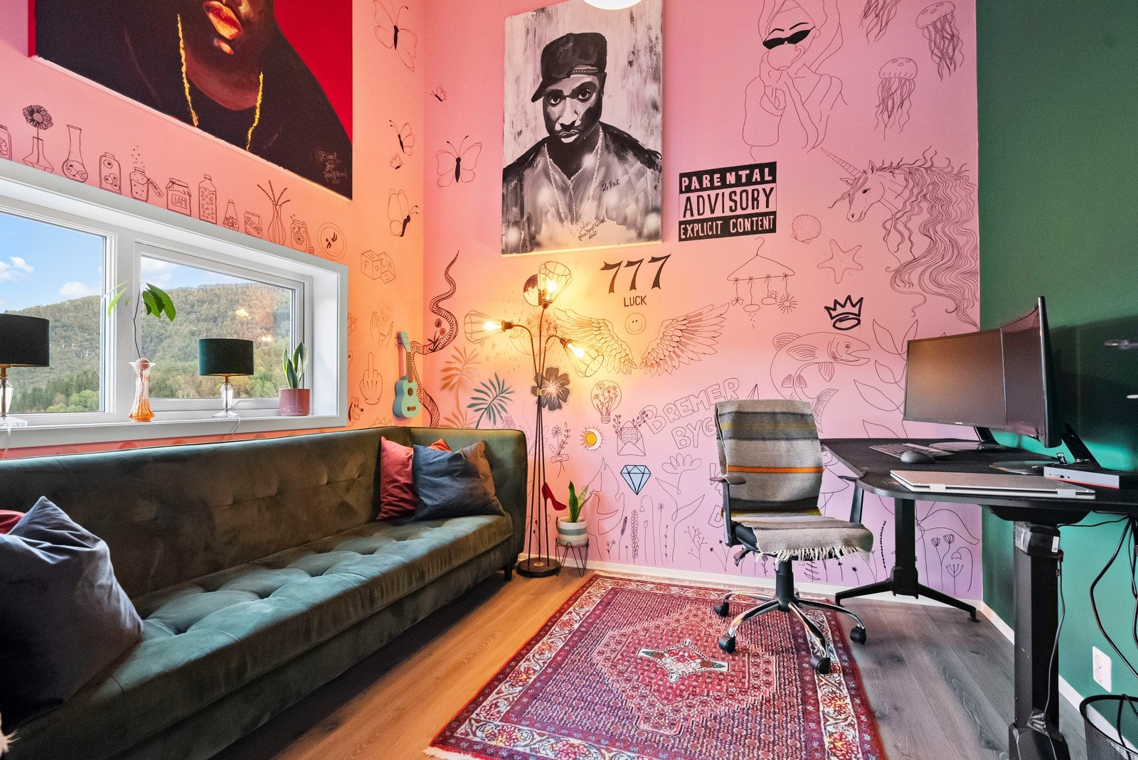 Soverom nr.3 er i dag brukt til hjemmekontor Galleribilde