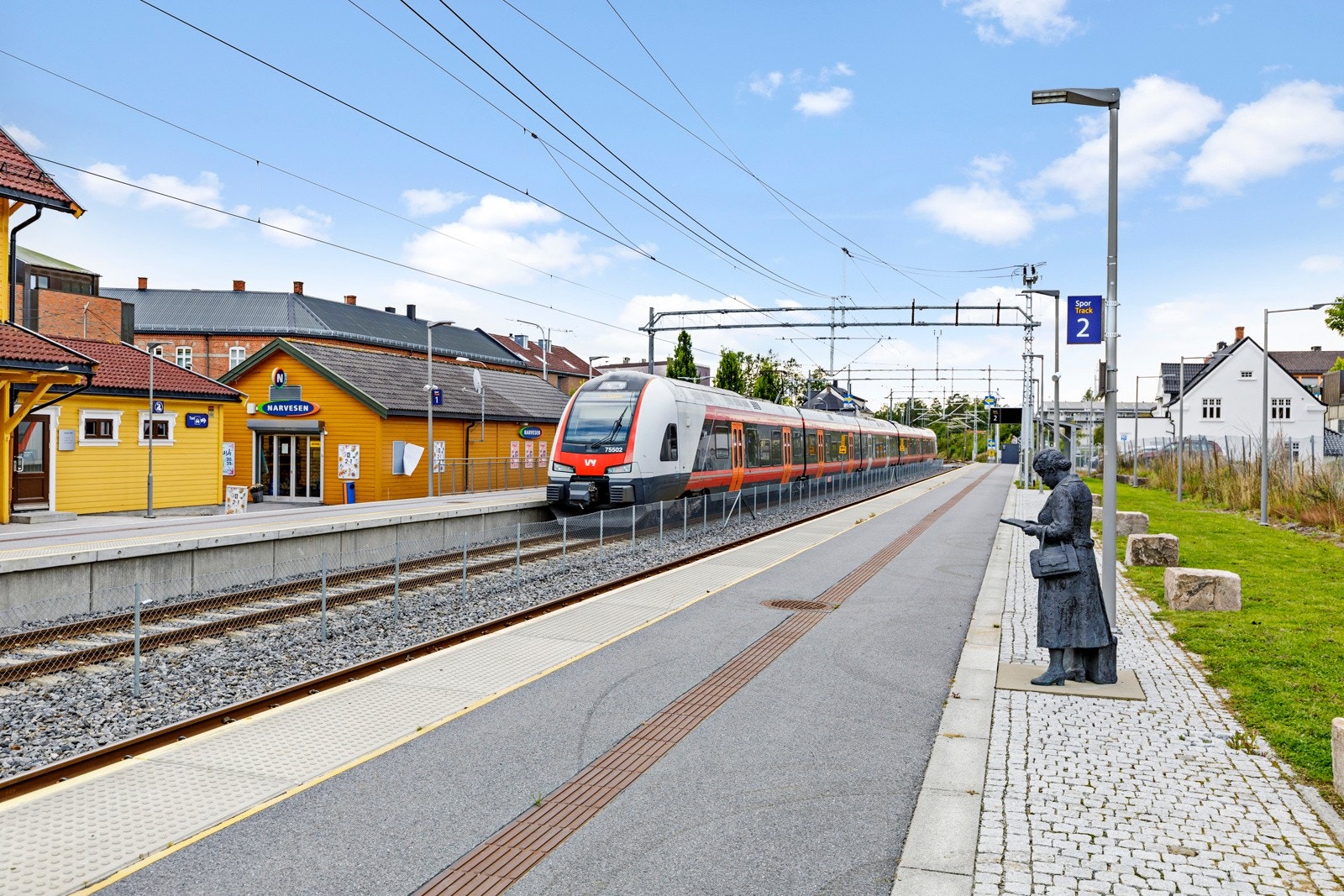 Ca. 1,5 km. fra togstasjonen Galleribilde