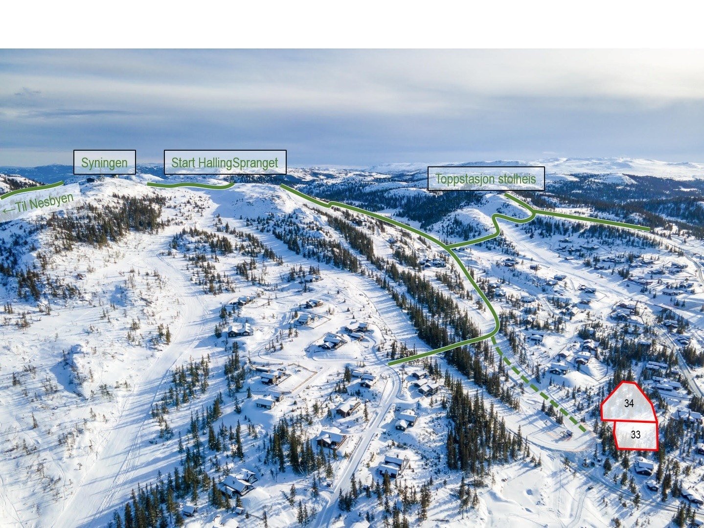 Sommerstid er det umiddelbar nærhet til sykkelstier og HallingSpranget. Syningen er et fint nærturmål med fantastisk utsikt Galleribilde