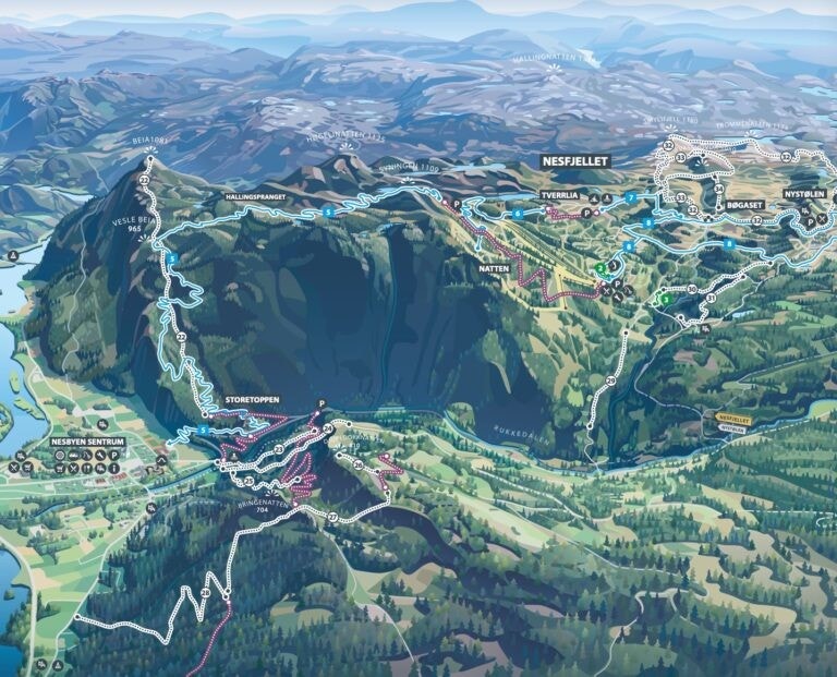 Nesfjellet og Nesbyen er et sykkeleldorado. Øvre Natten er perfekt utgangspunkt Galleribilde