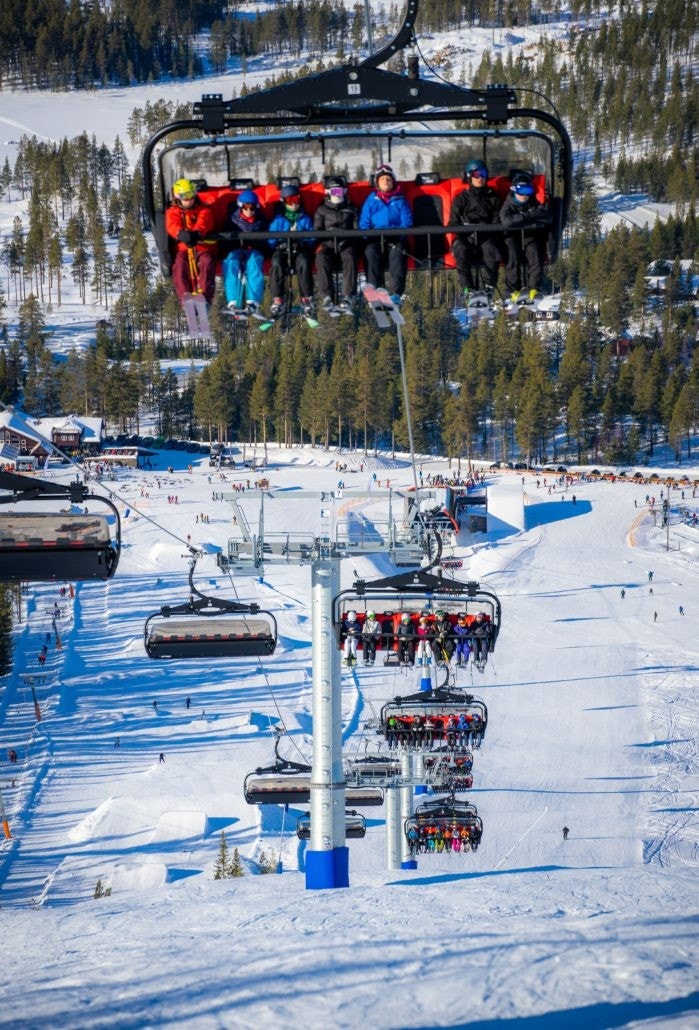 Nesfjellet Alpin har 15 nedfarter og 6 heiser Galleribilde