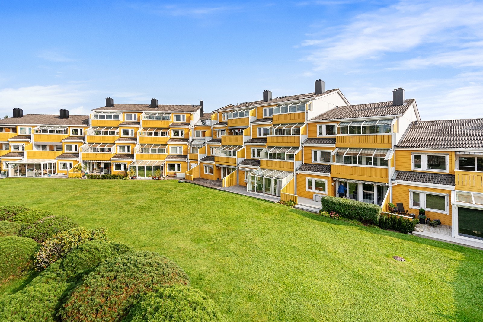 Pen, stor og solrik hage Galleribilde