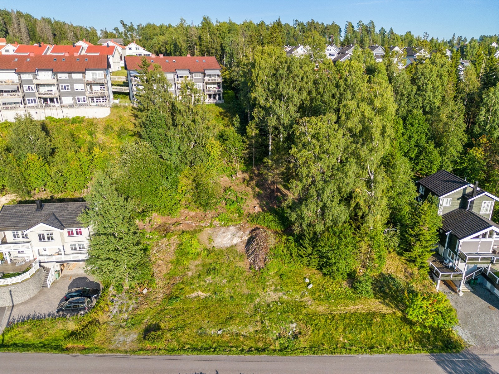 Velkommen til Gamle Trondheimsvei 22 som er tre boligtomter med flott beliggenhet på Brånåsen. Galleribilde