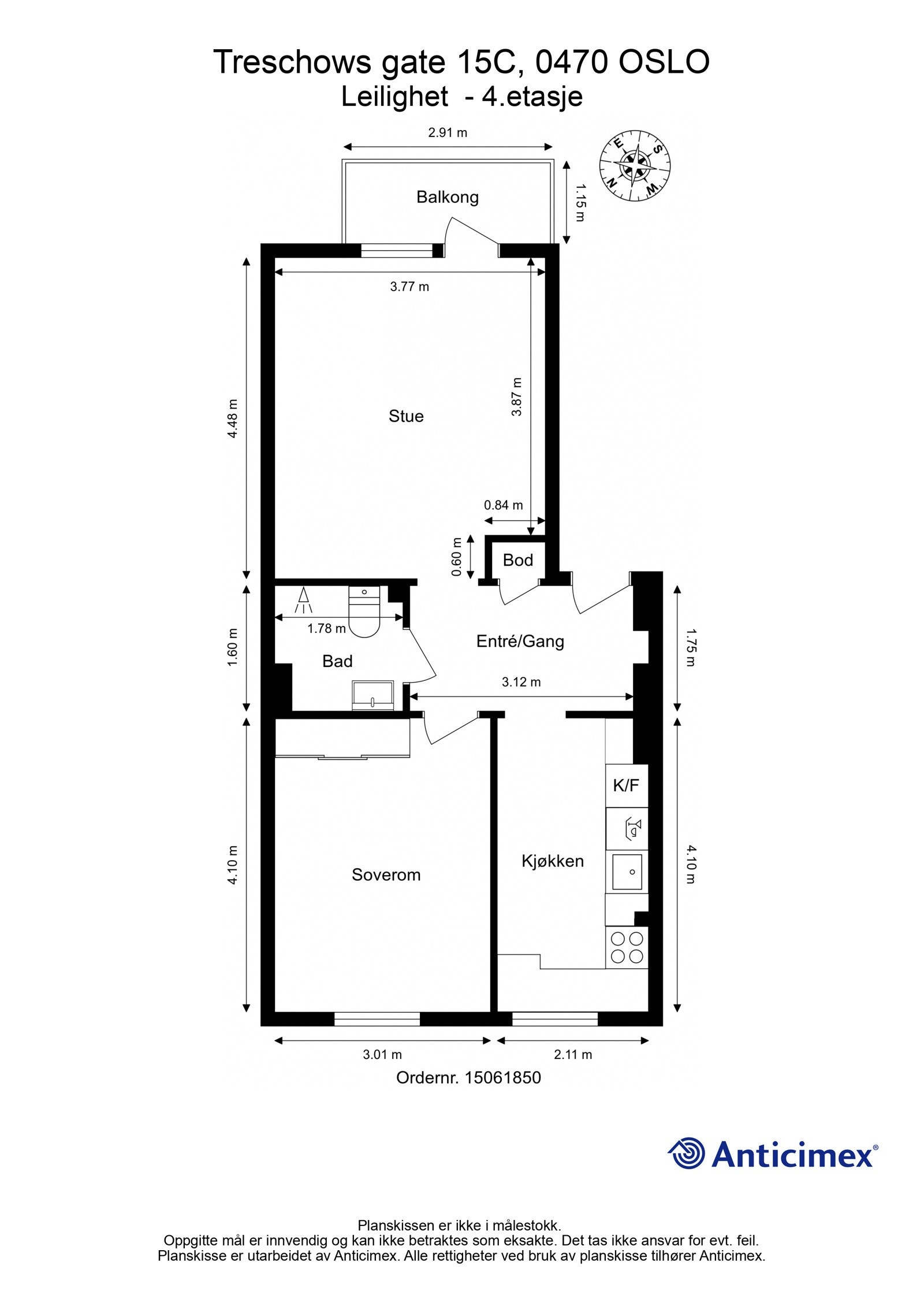 Planskisse Galleribilde