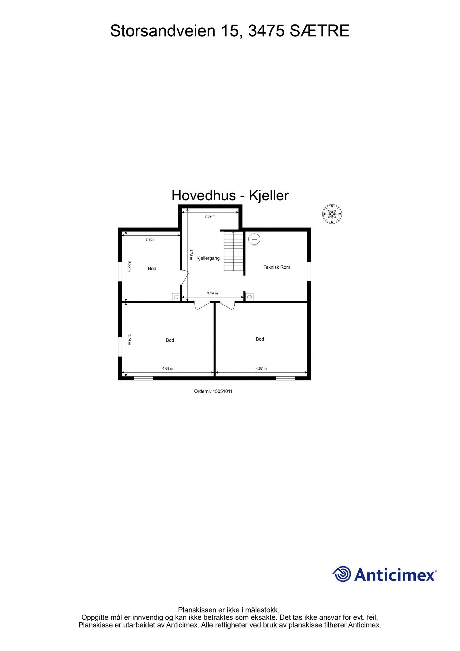 Plantegning kjeller Galleribilde