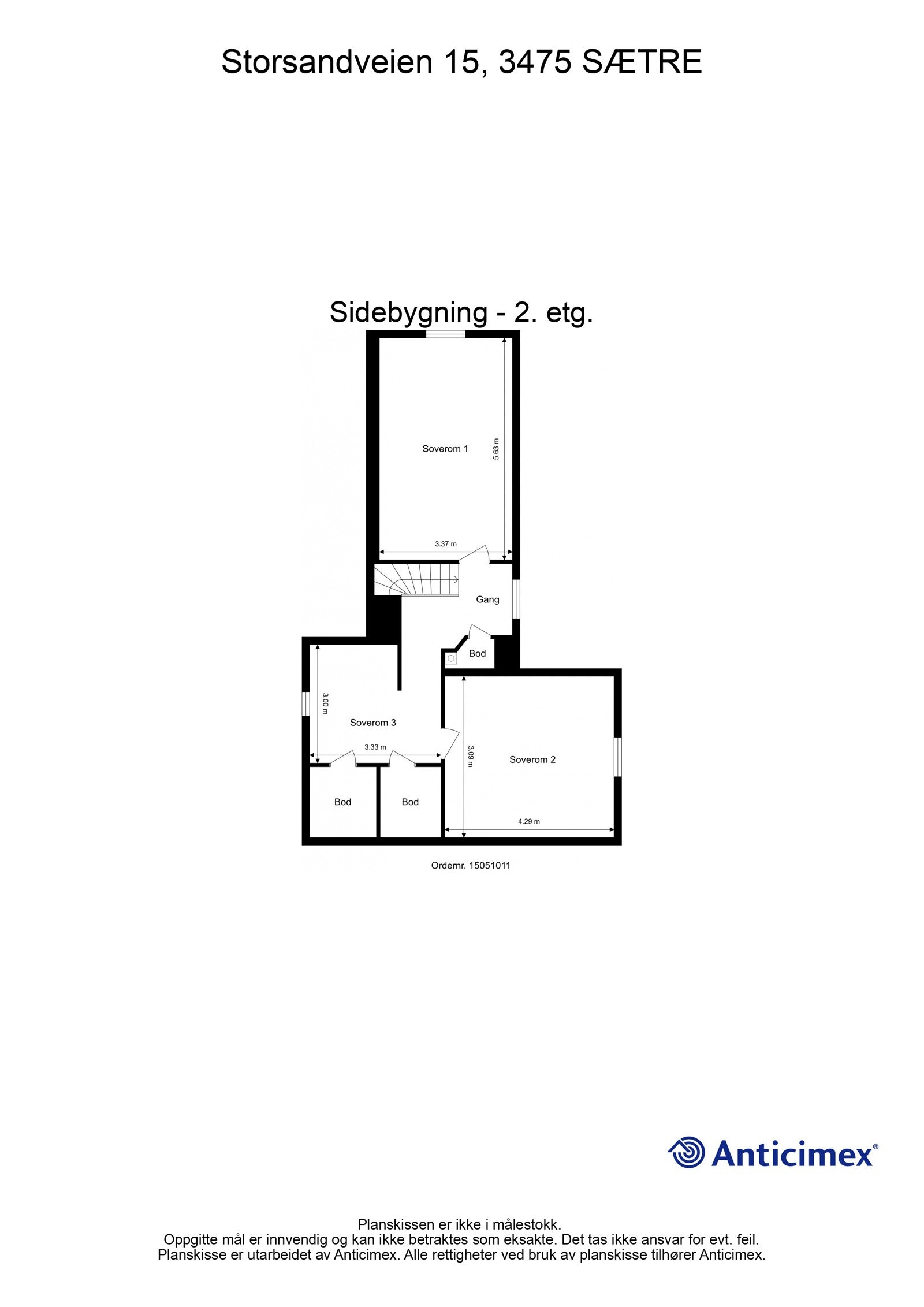 Plantegning (sidebygning) Galleribilde
