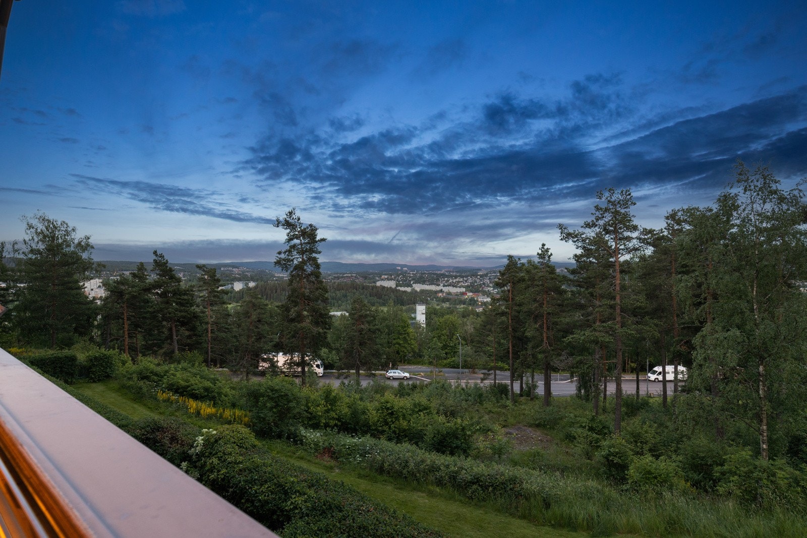 Utsikt på kvelden. Galleribilde