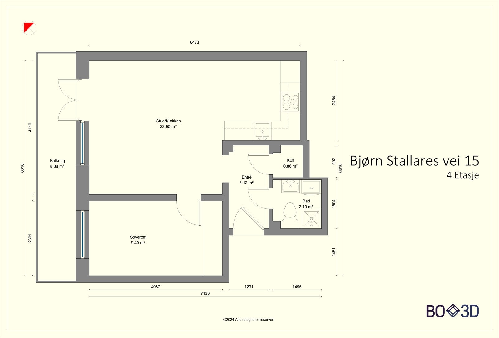 Sjekk ut planløsningen før du ser på resten av bildene. Da har du full oversikt. Galleribilde