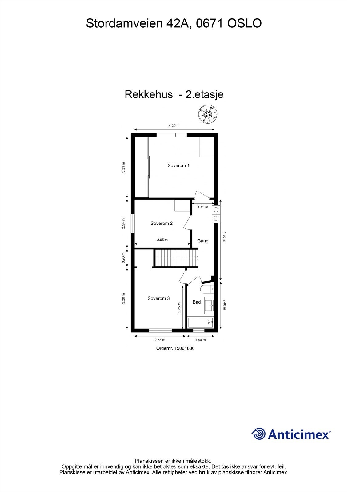 Plantegning, 2. etasje. Galleribilde