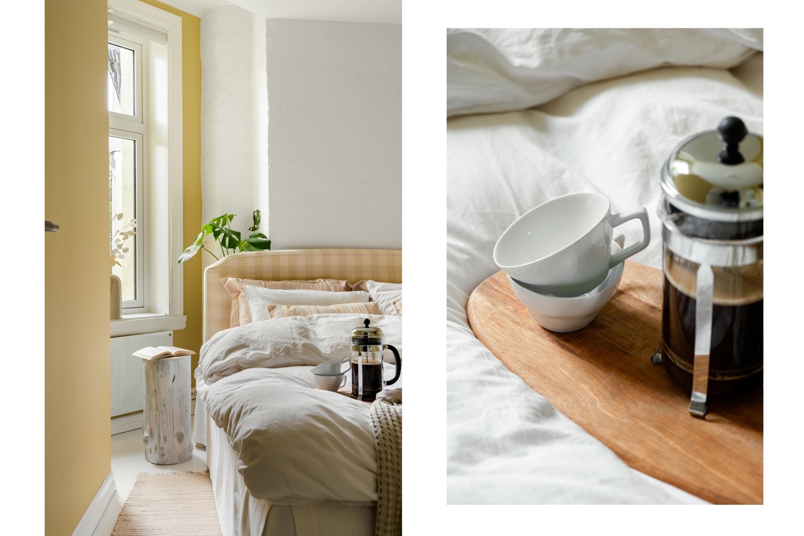 Neste stopp på veien er det lyse og fine soverommet. Galleribilde