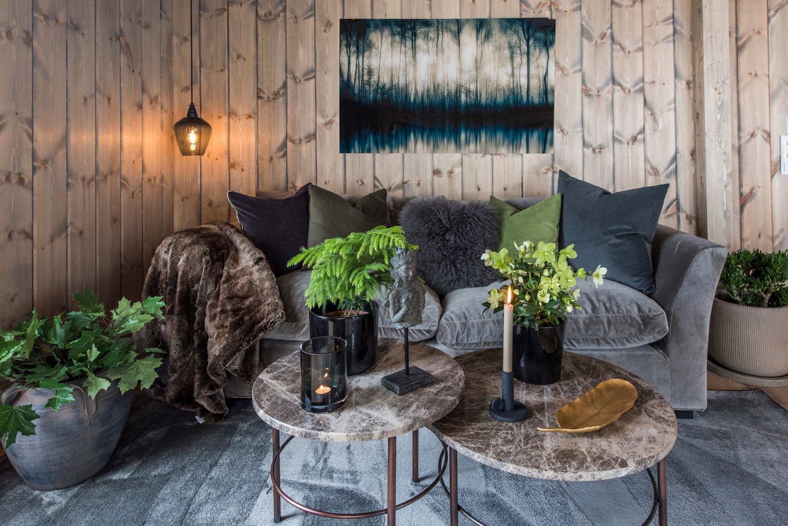 Stue i hytte i samme serie. Galleribilde