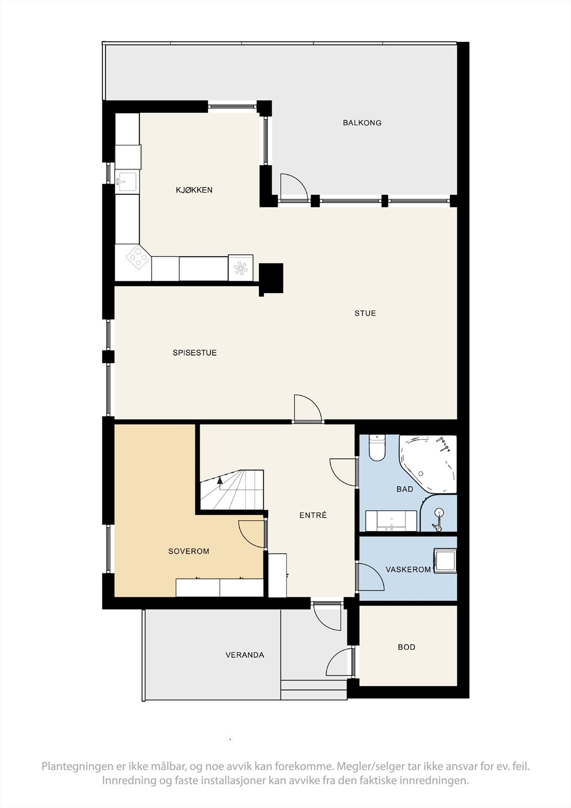 Plantegning - 1. etasje. Galleribilde