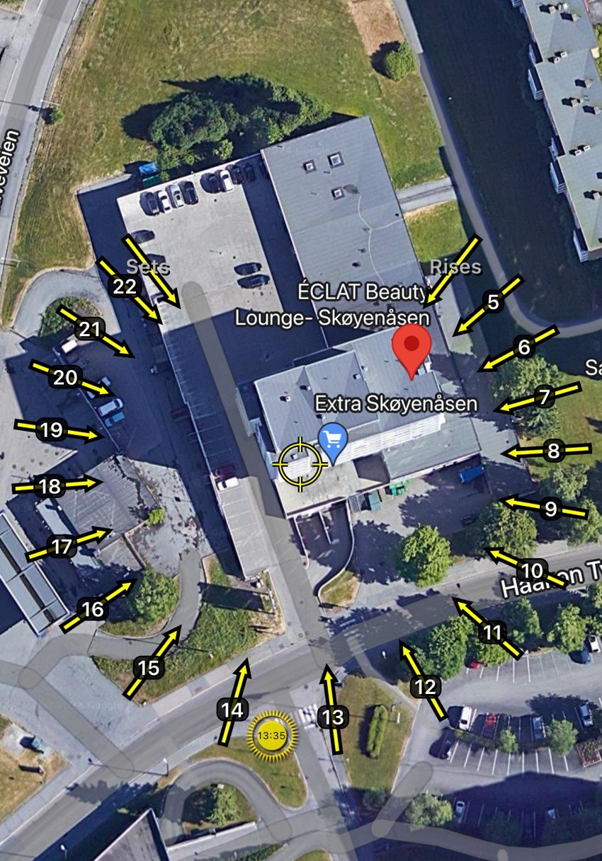 Solforhold på balkong Galleribilde