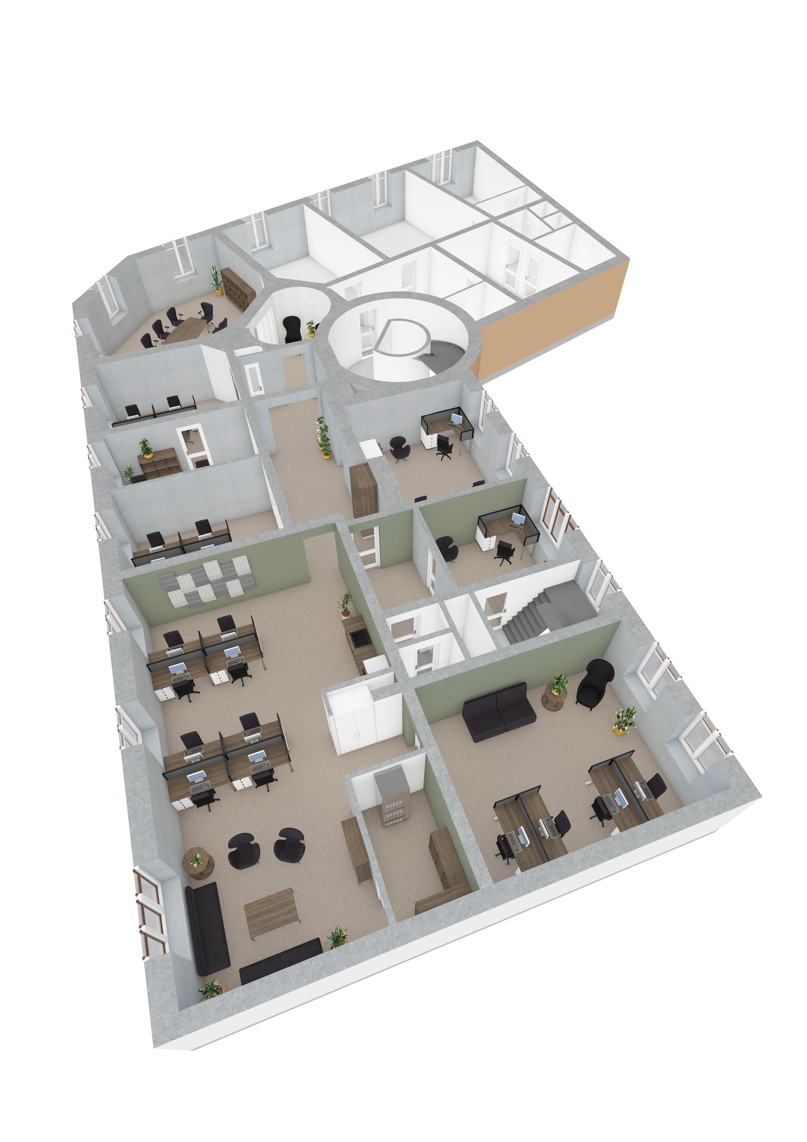 3. etg - forslag til planløsning Galleribilde