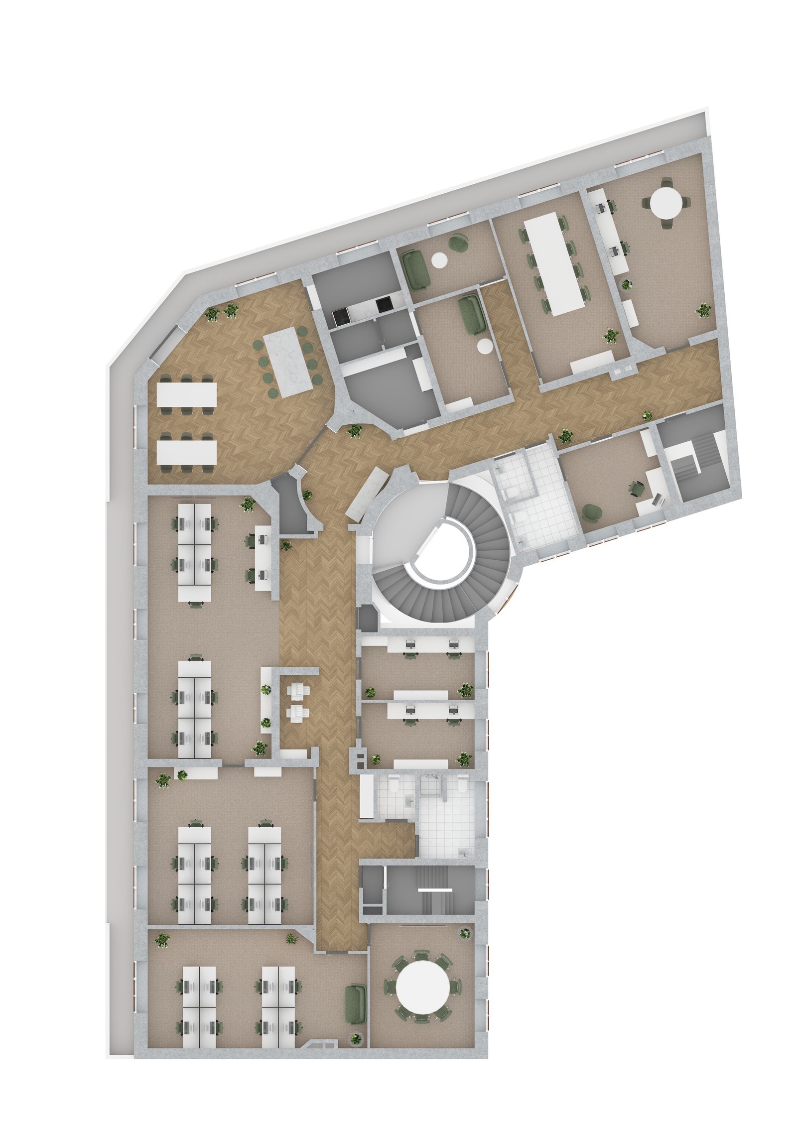 4. etg - forslag til planløsning Galleribilde